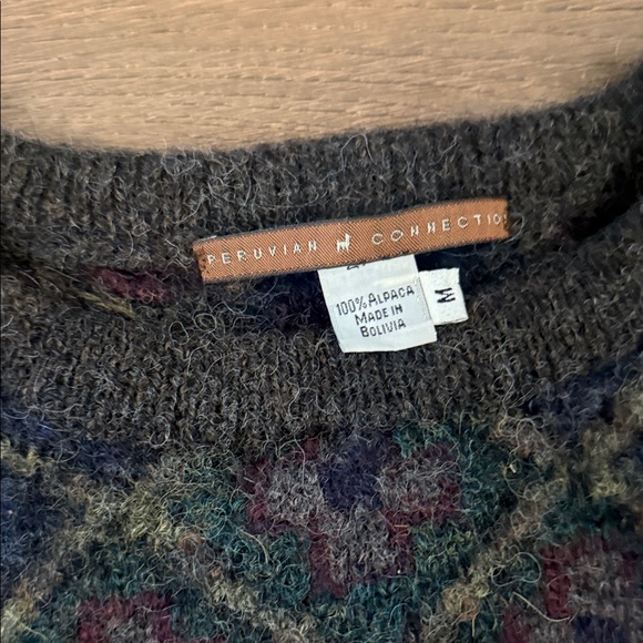 Peruvian Connection Multicolor Crewneck Sweater - Picture 2 of 7